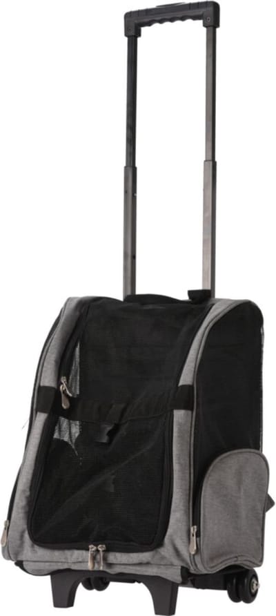 Dogs Collection - Dieren Trolley & Rugzak - 2 in 1 - Zwart - Opvouwbaar