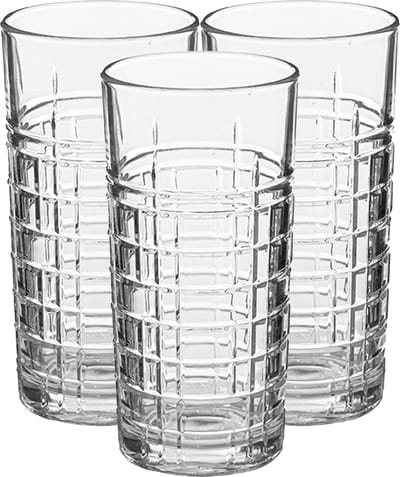 Secret de Gourmet longdrinkglazen - Nice - 8x stuks - 300 ml - glas - sap/mix/water/drinkglas