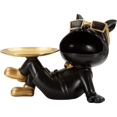Decoratie Dog Buddy W/tray 27×17×18,5 cm