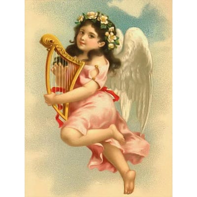 5D Diamond Painting Religies Serie Engel Baby Christus Volledige ronde diamant borduurwerk Home Decor 20X30CM brown