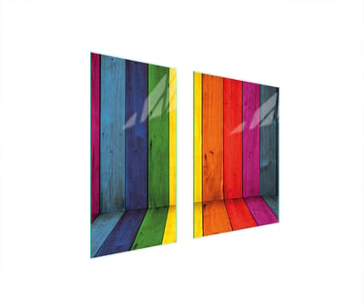 TMK ArtDeko - Beschermplaat voor Fornuis - Kleurvol - 75x52 cm - Gehard Glas