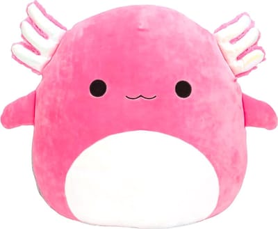 Klikkopers® - Kawaii knuffel - 18 cm tot 22 cm - Knuffel Axolotl Roze - Squishy - Kawaii Kussen - Axolotl Knuffel - Squish Knuffel