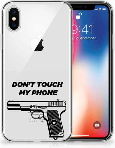 Apple iPhone X | Xs Silicone-hoesje Pistol DTMP