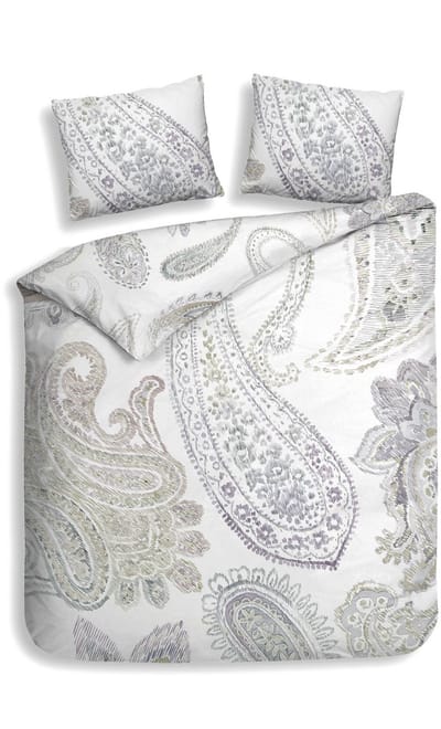 Heckettlane Muelle Dekbedovertrek - Katoen - 240x200-220 cm - Lits-Jumeaux - Wit