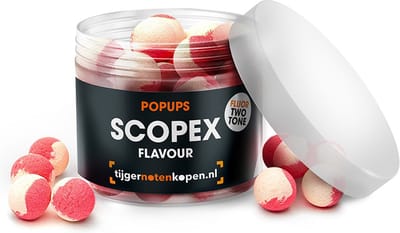 Scopex Pop-ups Wit/Roze - 12MM - Pop up Boilies - Pop Ups Karper - Pop Ups Vissen- Boilie Popups- Karper Aas - Karper Vissen - Karper Voer - Karpervissen