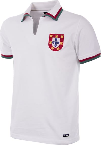 COPA - Portugal Uitshirt 1972 Retro Voetbalshirt - Heren - Wit - XL