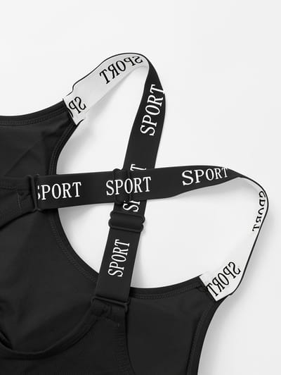 Livé® Zwart Naadloze Sportbeha Dames – Ademend Medium Support