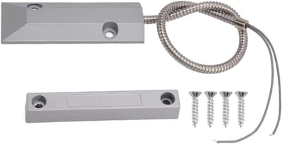 Magnetische Deursensor - Alarm Sensor - Beveiliging Huis - Sterke Adsorptiekracht - 50-70 mm - Zilvergrijs
