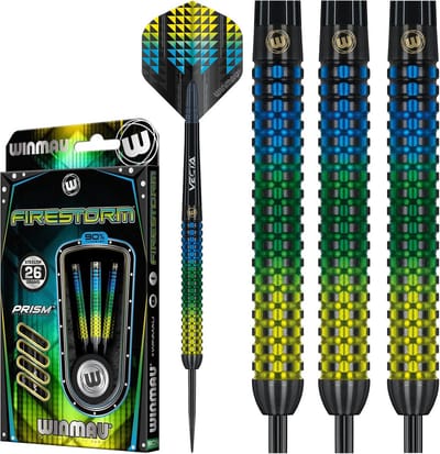 26 gram Tungsten Darts Set met Flights en Stengels