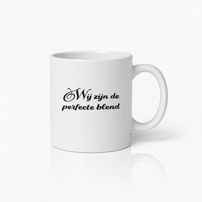 Romantische Koffiemok – “Wij Zijn de Perfecte Blend” – Schattig Koppelcadeau voor Jubileum, Valentijnsdag & Liefde
