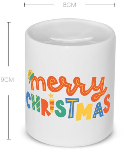 Akyol - kerst merry christmas Spaarpot - Kerstmis - kerst beker - winter - kerst - christmas - kerst cadeau - 350 ML inhoud