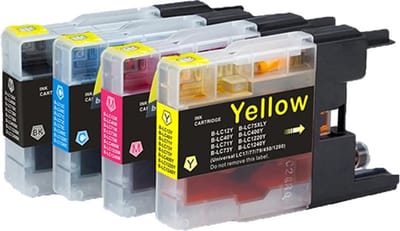 Inktcartridges Geschikt voor Brother LC-1280 XL | Multipack van 4 stuks - Geschikt voor Brother DCP-J525W - DCP-J725DW - DCP-J925DW - MFC-J430W - MFC-J625DW - MFC-J825DW - MFC-J835DW - MFC-J5910DW - MFC-J6510DW - MFC-J6710DW