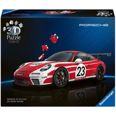 Ravensburger - Iconics: Porsche 911 "Salzburg Edition" - 3D Puzzel - 108 Stukjes - Bouwset voor kinderen vanaf 8 jaar