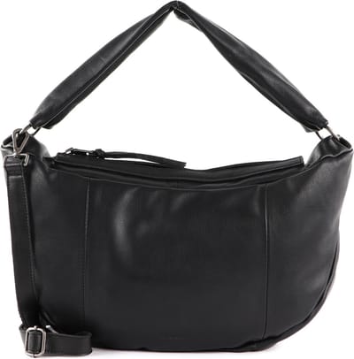 FREDsBRUDER Leren Schoudertas Rousur Shoulderbag Black Zwart