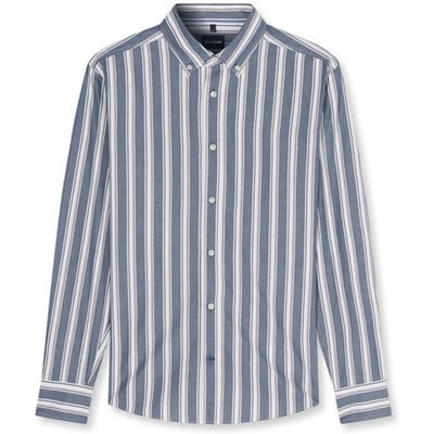 OLYMP Casual Overhemd, Regular Fit, Button-down, Marineblauw