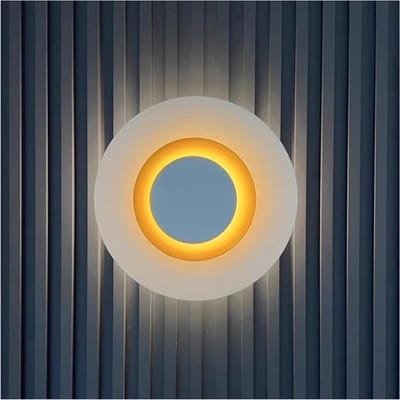 Wandlamp - Decoratieve Lamp - Sfeervolle Verlichting - Drie Lichtkleuren - 15W - Zwart