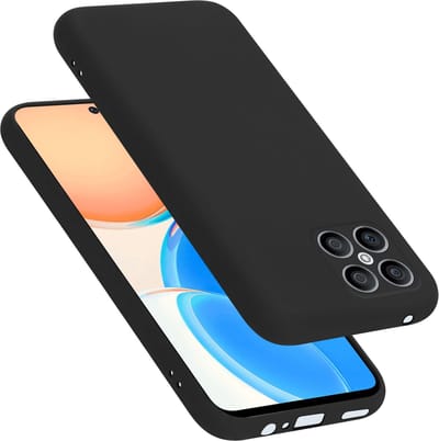 Cadorabo Hoesje geschikt voor Honor X8 in LIQUID ZWART - Beschermhoes gemaakt van flexibel TPU silicone Case Cover