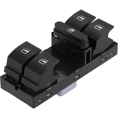 Interrupteur de lève-vitre électrique principal pour Skoda Fabia Octavia SuperB 1Z0 959 858B black