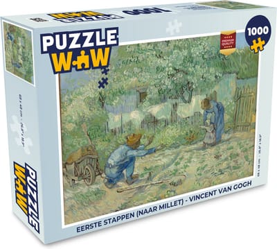 Puzzel Eerste stappen (naar Millet) - Vincent van Gogh - Legpuzzel - Puzzel 1000 stukjes volwassenen