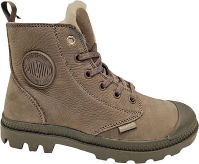 Palladium - PAMPA HI ZIP WL - Hoge sneakersHoge sneakersVeterbootsDames veterschoenenDames sneakersVrije tijd half-hoogHalf-hoge schoenenHeren veterschoenHeren sneakers - Kleur: Grijs - Maat: 38