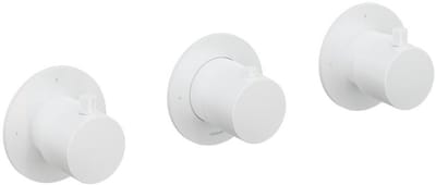 Hotbath Cobber - Afbouwdeel voor Inbouw Douchethermostaat - 2 Stopkranen - Wit