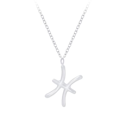zilveren sterrenbeeld ketting vissen | zodiac sign pisces ketting dames | Zilverana | sieraden vrouw | Sterling 925 Silver