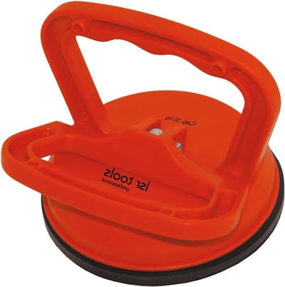 Plaatzuiger - Platenlifter - Materiaalvervoer - Draagkracht 30 kg - Diameter 115 mm - Rood
