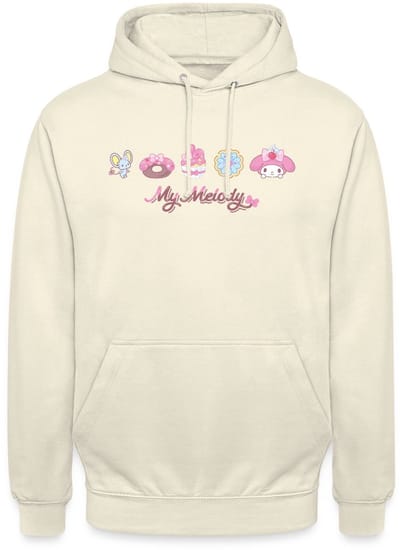 My Melody Met Flat En Gebakjes Hoodie Unisex