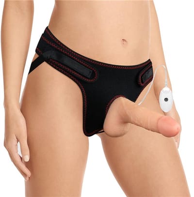 Strap-on with Vibrating Dildo and Remote Control 7.0