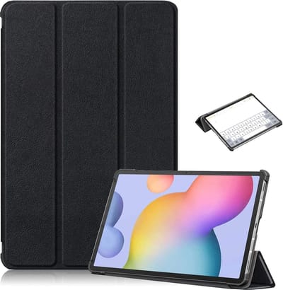 Hoes Geschikt voor Samsung Galaxy Tab S8 hoes – Hoes Geschikt voor Samsung Galaxy Tab S7 hoes - Book Case - Smart Cover – trifold case – 11 inch – Zwart