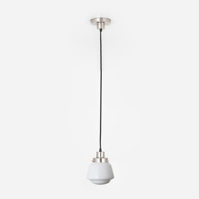 Hanglamp aan snoer High Button 20's Matnikkel - Art Deco Trade