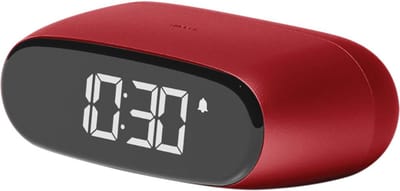 Lexon Design MINUT Pocket Size Alarm Clock - Dark Red