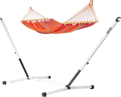 Hangmat met standaard - Vrijstaande hangmat - Ontspanning buiten - Weerbestendige stof - 190 x 100 cm - Toekaan