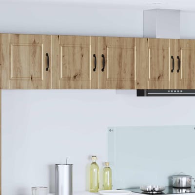 vidaXL - Wandkast - PORTO - Artisan - Eiken - 80 - x - 31 - x - 40 - cm - Bewerkt - hout