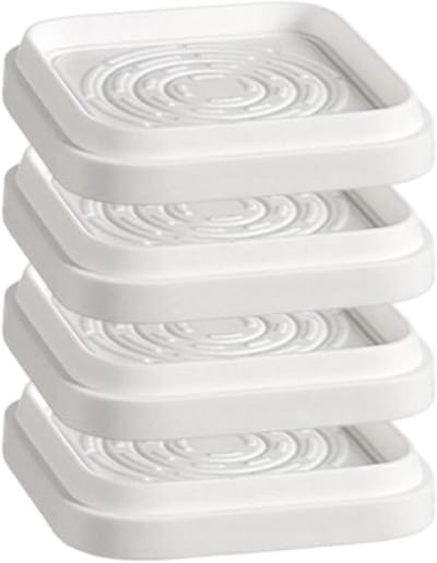 Meubelverhogers - Verhogingsblokken Wasmachine - Meubels Verhogen - Stapelbaar Antislip Ontwerp - 4 Stuks - Zwart
