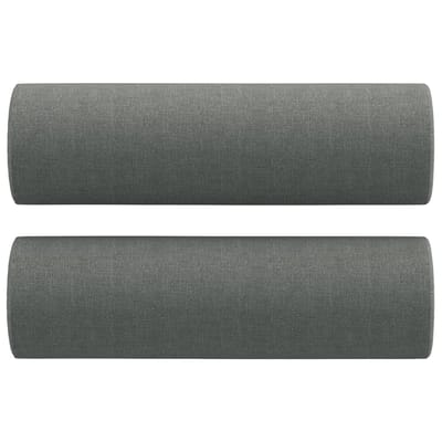 vidaXL - Sierkussens - 2 - st - 15x50 - cm - stof - donkergrijs