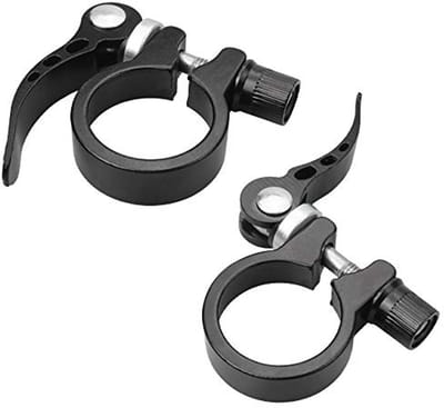 Fietszadelpenklemmen 2 stuks, Snelkoppeling Aluminium Release Zadelclip, 28,6 mm en 31,8 mm
