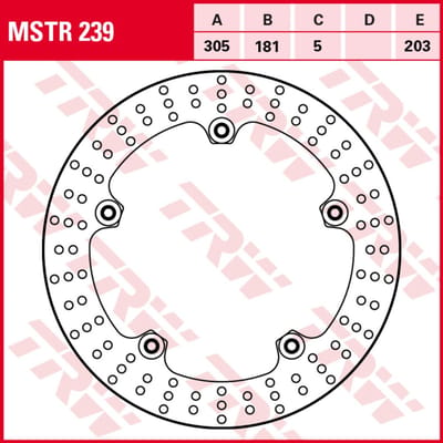 Remschijf TRW MSTR239, 1 Stuk