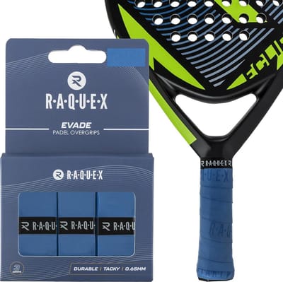 Set van 3 Padel Overgrips 0,65 mm Dik - Antislip en Zeer Absorberend
