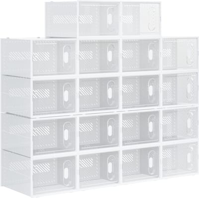 HOMCOM passpiegel - glas - polyester - wit - 60x4x160 cm
