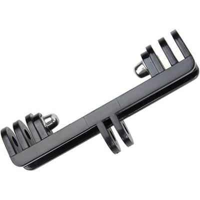 Adaptateur de support double Flash, adaptateur de montage double de remplacement pour GoPro HERO4 HERO3 + noir