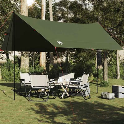 vidaXL - Kampeerluifel - waterdicht - 438x376x212 - cm - olijfgroen