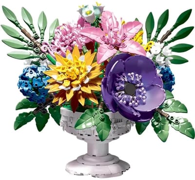 JieStar JJ9234 Royalboeket bloemen bouwset | Botanical Flowers Collection modelbouw | Classic Creator STEM speelgoed bouwpakket voor volwassenen en kinderen | Educatief kunstbloemen decoratie geschikt voor Lego | bouwdoos met 1081 bouwstenen