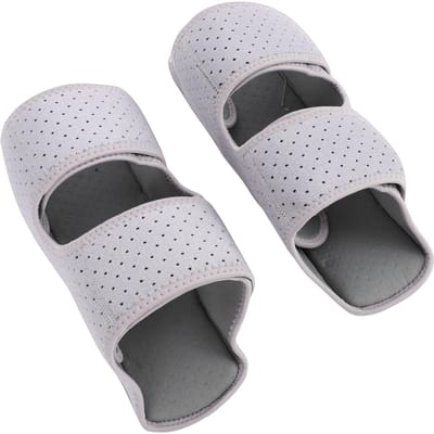 2 Stuks Veer-aangedreven Kniebrace Ademende Knie Stabilisator Ondersteuning Gewrichten voor Trappen Squats Grijs gray