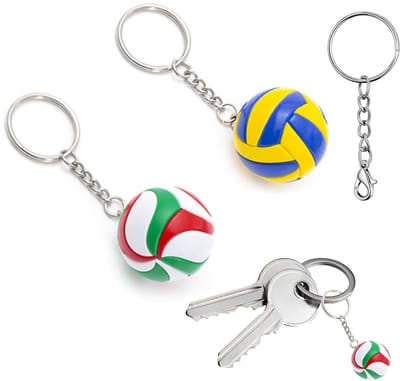 Dailygoods- Sleutelhanger Volleybal - Sport Souvenir - Sleutelhanger Ringen - Creatieve Geschenken - Sleutelhanger Auto - Hoogwaardig Metaal/Kunststof - Sportaccessoire