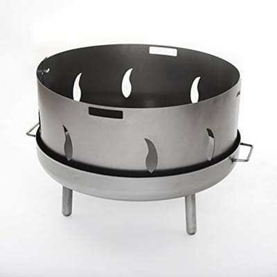 Vonkbescherming voor vuurschalen 55-60 cm met vlammenmotief