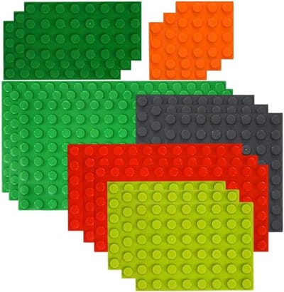 Bouwplaten Set - Bouwstenen Ondergrond - Creatief Spelen - Compatibel met Merken - 6 Maten - Veelkleurig