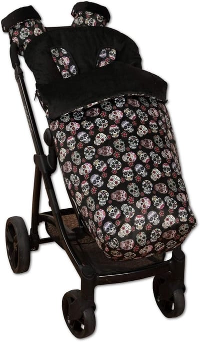 Universele voetenzak voor kinderwagen met wanten en hoesjes