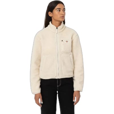 Dickies Mount Hope Fleece Met Volledige Rits Beige S Vrouw