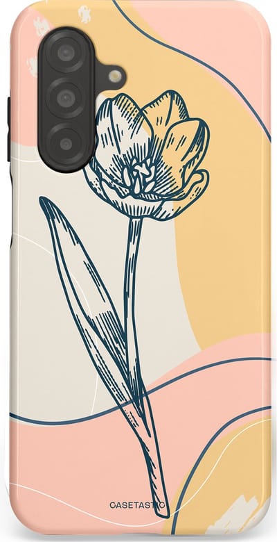Casetastic Hoesje Geschikt voor Samsung A26 - Stijlvolle Beschermende Duo-layer Case - Lente tulp